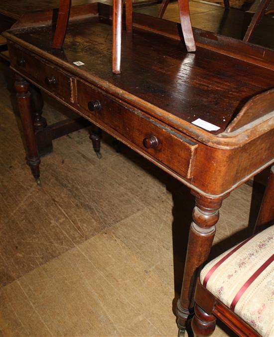 Mahogany 2 drawer washstand